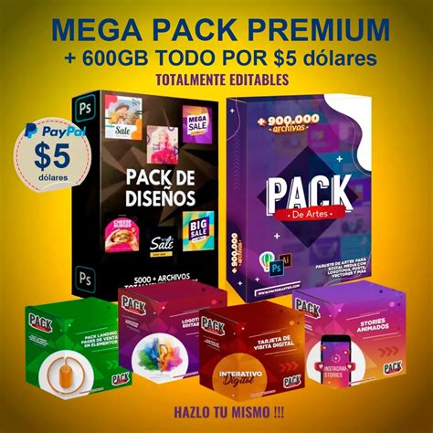 Mega Pack Premium 600gb Plantillas Cursos Programas Eprende