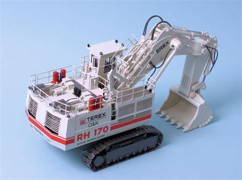 Oandk Rh170 Backhoe Excavator White Terex Made By Kps Models United