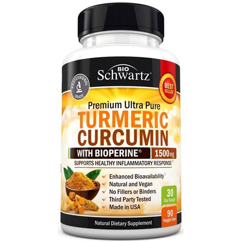 Bioschwartz Premium Ultra Pure Turmeric Curcumin With Bioperine Mg