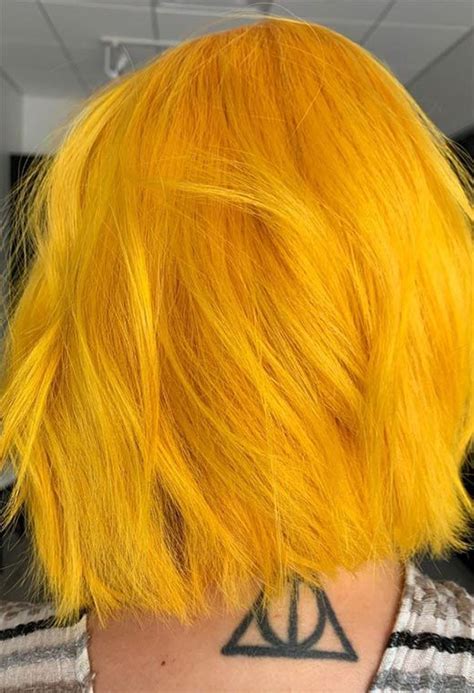 Yellow Hair Dye Peach Hair Colors Vivid Hair Color Cute Hair Colors