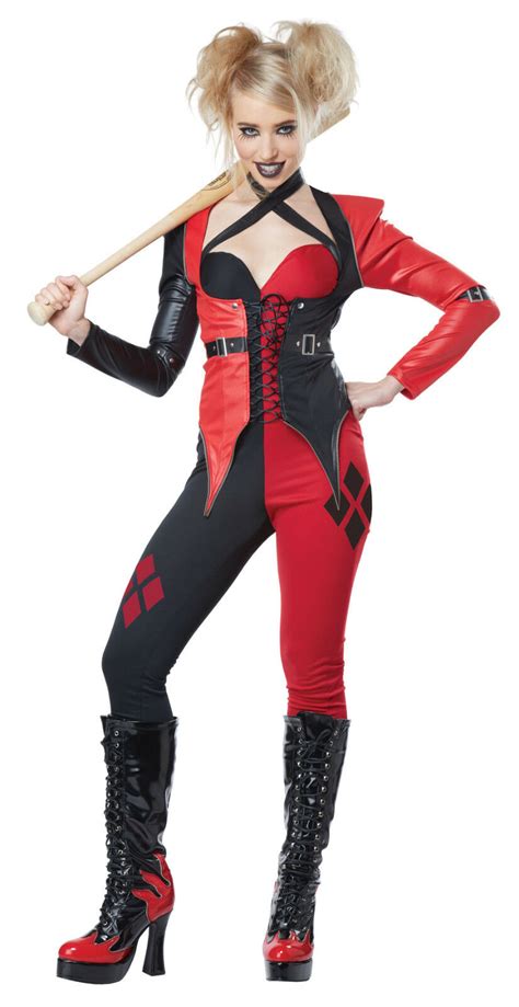 Harley Quinn Joker Girlfriend Adult Women Costume Ebay