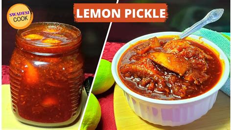 Lemon Pickle Nimbu Ka Achar Nimbu Nu Athanu Lemon Pickle Recipe