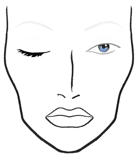 Beginner Printable Face Charts For Makeup Artists