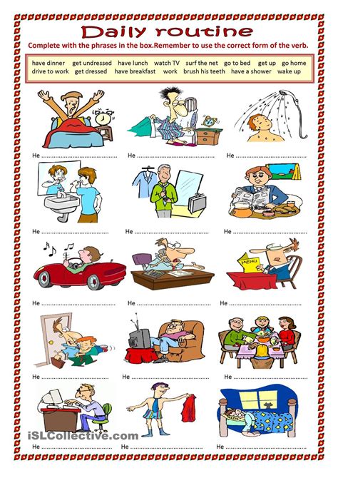 Daily Routine And Action Verbs Flashcards Esl Worksheet By Hrym Images And Photos Finder