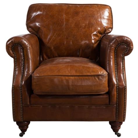 Williston Forge Bobby 81cm Wide Genuine Leather Armchair Uk