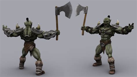 Orc Game Ready Animated Model 3d Model Game Ready Animated