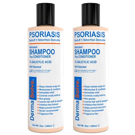 Scalp Psoriasis Shampoo And Conditioner 2 Pack Naturally Heals Dandruff