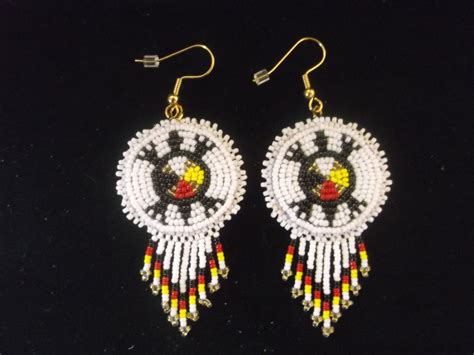 Turtle Earrings Native American Earrings By Deancouchie On Etsy Beaded