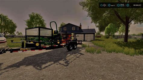 Big Tex 24ft Lawn Care Trailer V10 Fs22 Farming Simulator 22 Mod