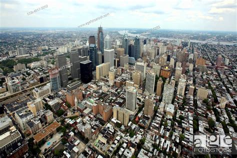 Aerial Of Downtown Philadelphia Stock Photo Picture And Rights