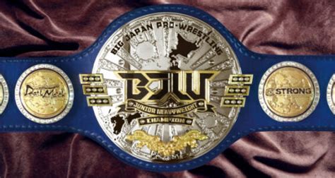 Big Japan Pro Bjw Junior Heavyweight Wrestling Champion Belt Kazuki