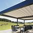 Outdoor Retractable Awning PVC Pergola Systems With Rain Shelter And 