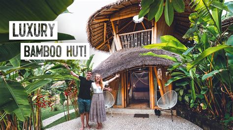 We Stayed In A Luxury Bamboo Villa In Bali Full Tour Crazy Indonesian Fire Dance 🔥 Youtube