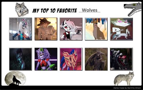 My Top 10 Favorite Wolves By Pandraconian King90 On Deviantart