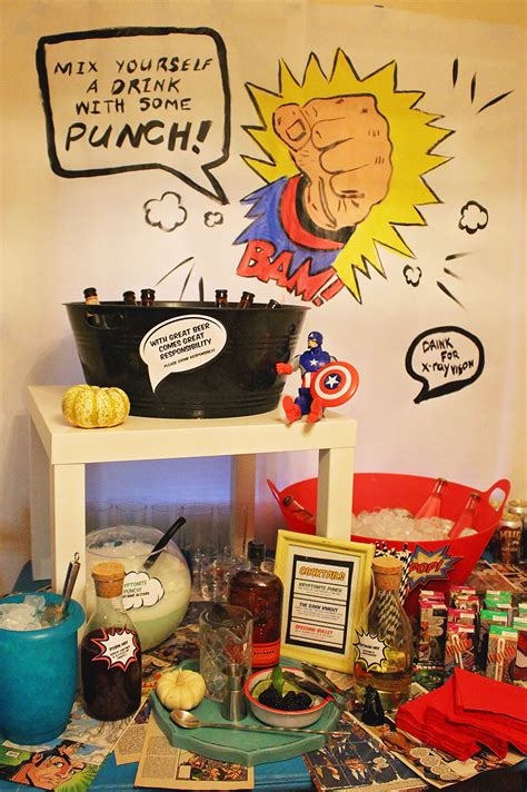 Comic Book Themed Halloween Party A Well Crafted Party