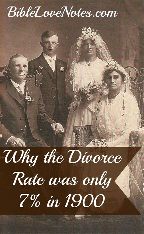 1 Minute Bible Love Notes Why The Divorce Rate In 1900 Was Only 7
