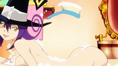 Rule 34 Animated Ass Bath Bathing Blair Soul Eater Breasts Brush