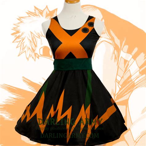 Bakugou My Hero Academia Printed Cosplay Dress By Darlingarmy On Deviantart