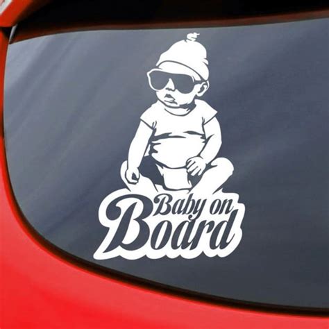 Baby On Board Car Decal Vinyl Sticker Window Bumper Etsy