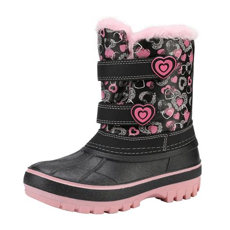 Dream Pairs Dream Pairs Boys And Girls Winter Zip Snow Boots Outdoor