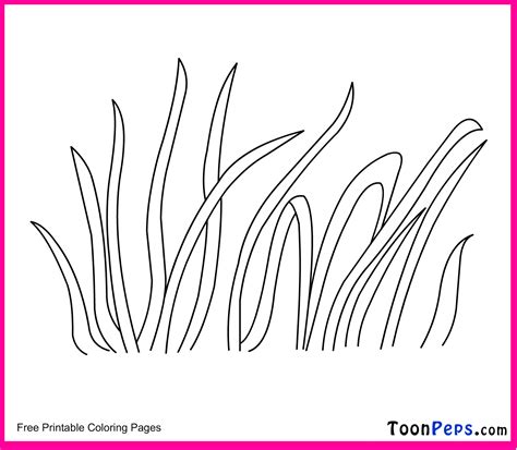 Grass Free Colouring Pages