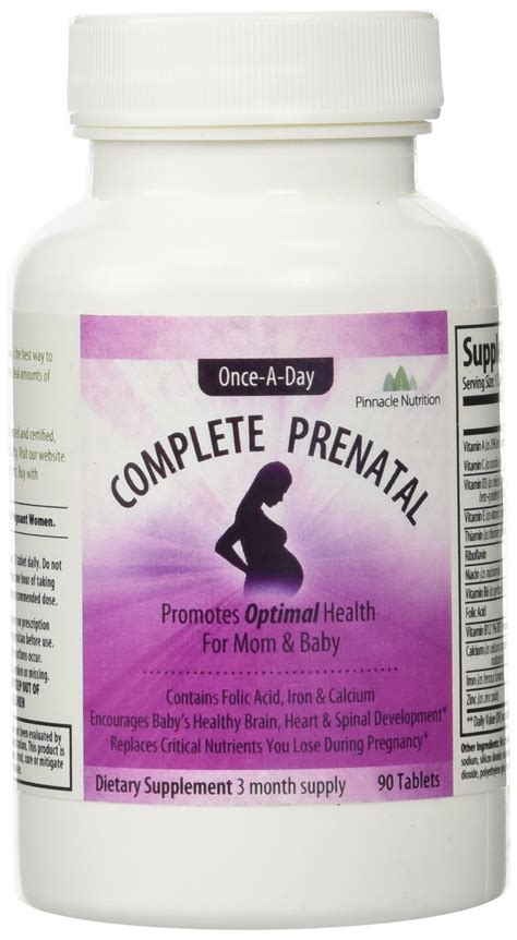 Complete Prenatal Vitamins Supplement For Pregnant And Nursing Women