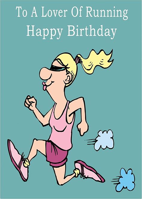 Running Happy Birthday Card Uk Office Products