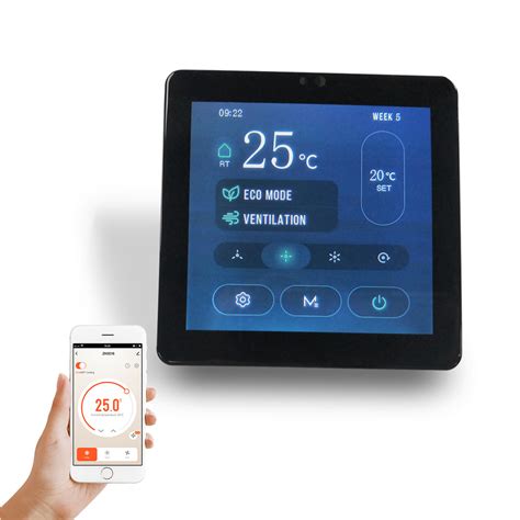 HVAC WiFi Tuya Remote Control Wireless Modbus Smart Fcu Thermostat China Smart Thermostat And