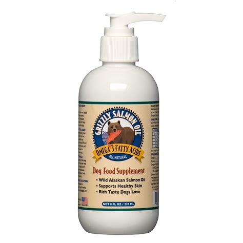 Grizzly Salmon Oil Dog Supplement 8 Oz