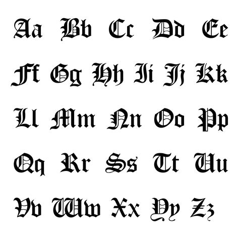 10 Best Printable Old English Alphabet A Z For Free At