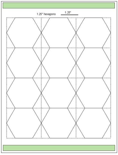 Download Hexagon Templates In Various Sizes Paper Piecing Patterns