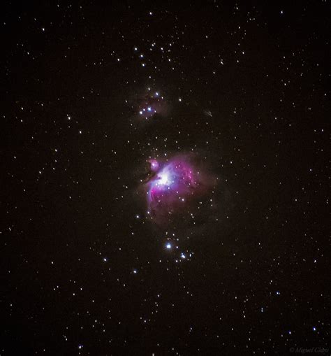 Great Orion Nebula M42 With 300mm Astrophotography By Miguel Claro