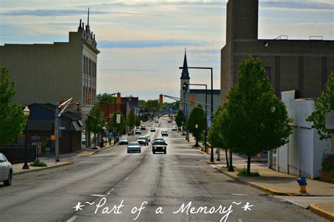 One Of The Streets Of Downtown Logansport Indiana Shot Taken With A