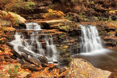 Autumn Cayuga Falls By Boldfrontiers On Deviantart