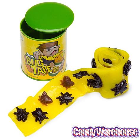 Gummy Bug Tape Candy Packs 12 Piece Box Halloween Candy Bags Bug