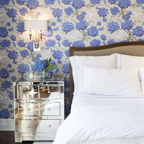 Blue Floral Wallpaper For Walls Shardiff World