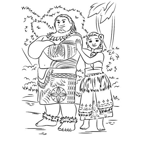 Princess moana portrait coloring page from moana category. Top 10 Moana Coloring Pages- Free Printables | Moana, Kids colouring and Free printables