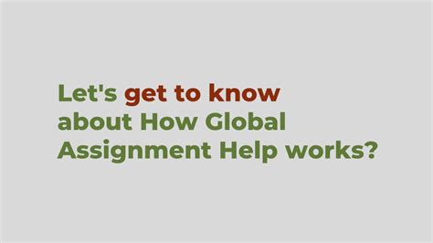 Ppt How Global Assignment Help Works Powerpoint Presentation Free