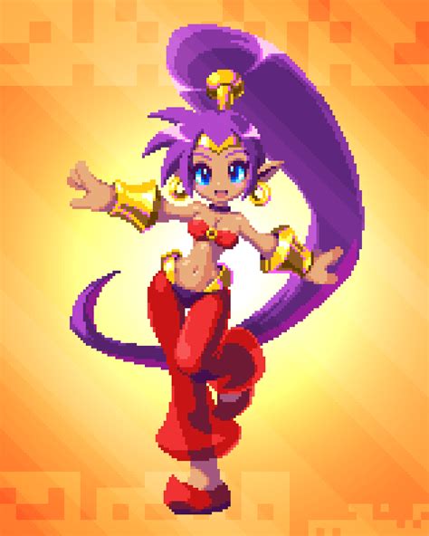 Пиксельная Шантэй Shantae Shantae Characters Игровой арт game art Shantae