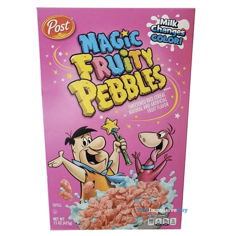 Fruity Pebbles Cereal Box Side