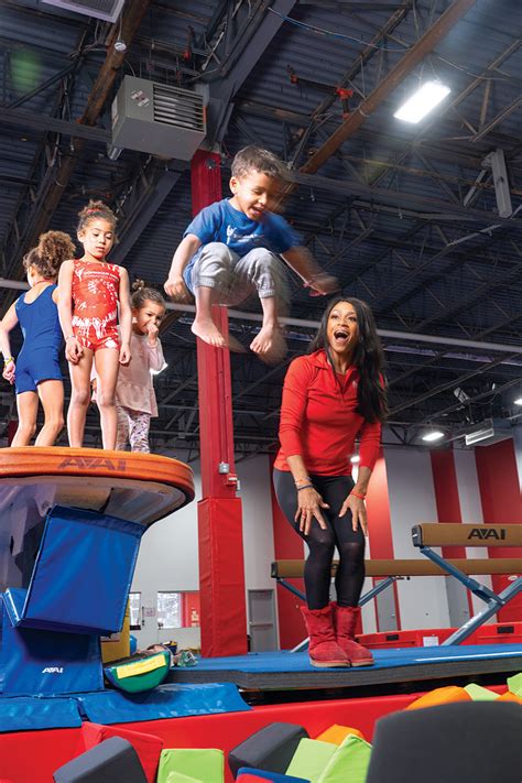 Olympian Dominique Dawes Promotes Positivity In Childrens Gymnastics