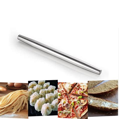 304 Stainless Steel Rolling Pin Metal Rolling Pin For Bakers Cookie