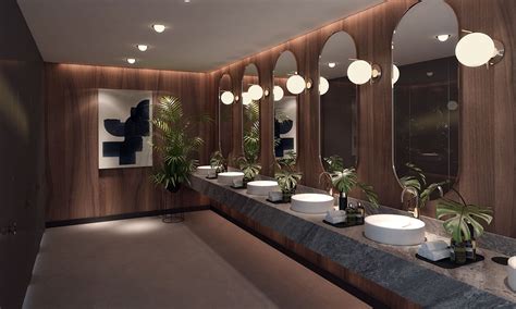 Dumankaya Ritim On Behance Washroom Design Public Restroom Design Restaurant Interior Design