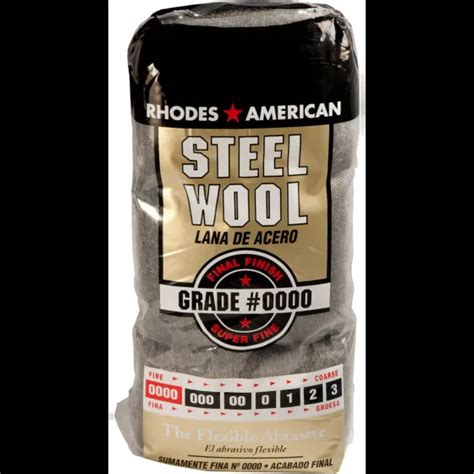 Homax 10120000 Rhodes America 12 Pack Steel Wool Pads 0000 Super Fine