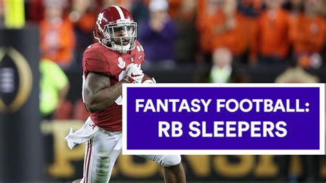 Fantasy football, like most everything in this world, evolves and with it, so does its terminology. Fantasy Football: 8 Running Back Sleepers to Draft in 2019 ...