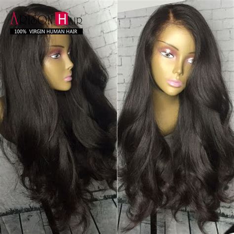 None lace front glueless wig with combs, adjustable straps and elastic net on capwig style: 180% Full Lace/Lace Front Wigs Indian Human Hair Wig Body ...