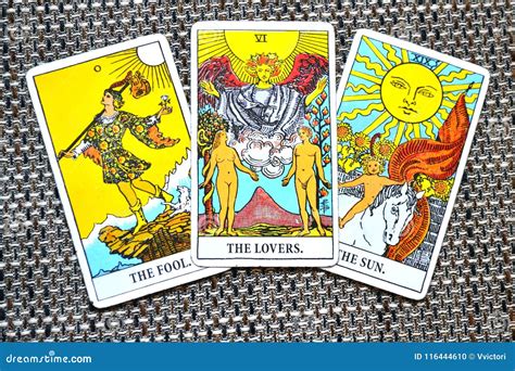 The Lovers Tarot Cards Love Choices Partnerships Affection Stock Photo