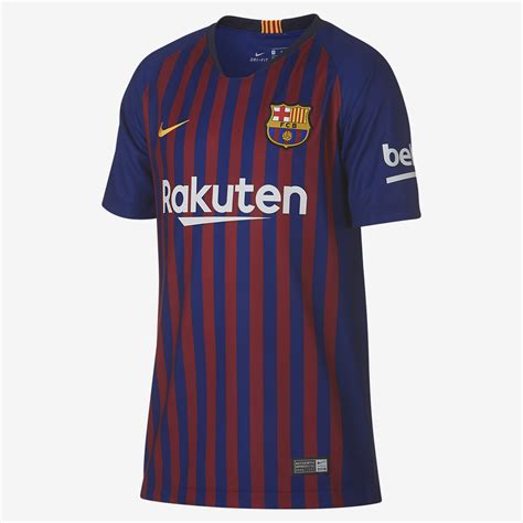 201819 Fc Barcelona Stadium Home Older Kids Football Shirt Nike Au