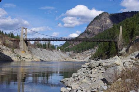 Brilliant Suspension Bridge Castlegar Kootenay British Columbia