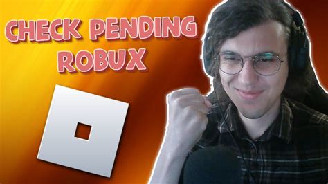 How To Check Pending Robux In Roblox Youtube